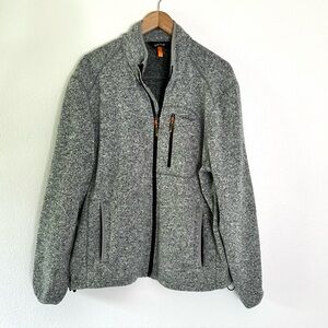Orvis Men’s L Gray Zip Up Fleece Jacket